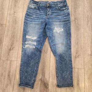 Maurices 18 Long Distressed Boyfriend Jeans